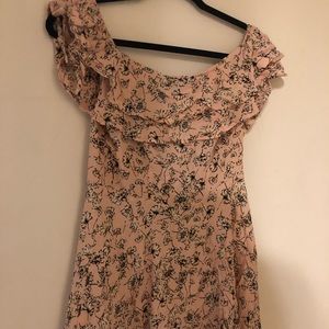 Off the shoulder floral summer dress